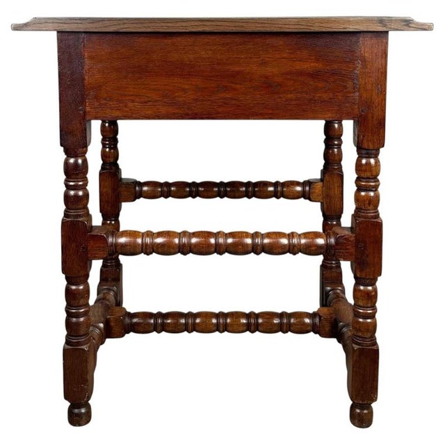 Early 20th Century Oak Chippendale Side Table For Sale - Image 9 of 12