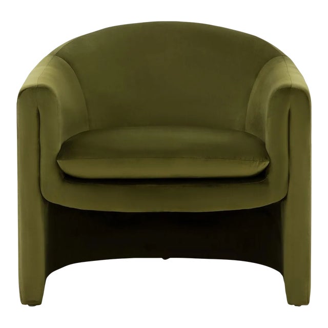 Laylette Upholstered Accent Chair - Olive Green For Sale