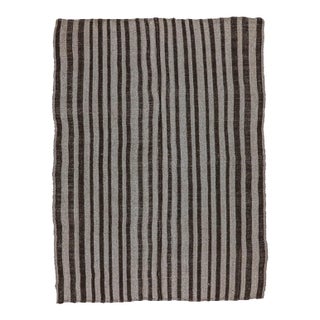 Mid 20th Century Striped Vintage Turkish Kilim Rug For Sale