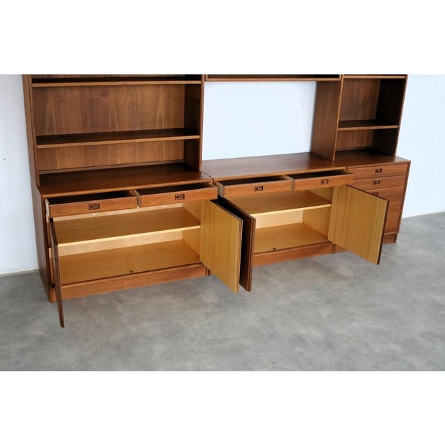 Brown Vintage Bookcase, Sweden, 1960s For Sale - Image 8 of 10