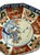 Vintage Oriental Imari Blue Red White Octagonal Porcelain Bowl Art For Sale - Image 12 of 12
