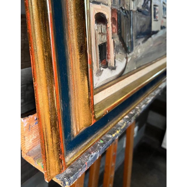 René Beguin, City Façades, Oil on Canvas For Sale - Image 8 of 10