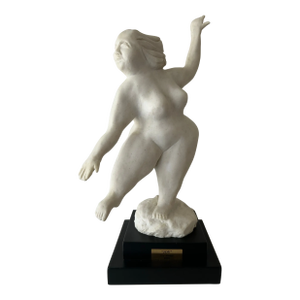 Vintage Stone Female Figural Sculpture “Joy” by Roy Horton 2000