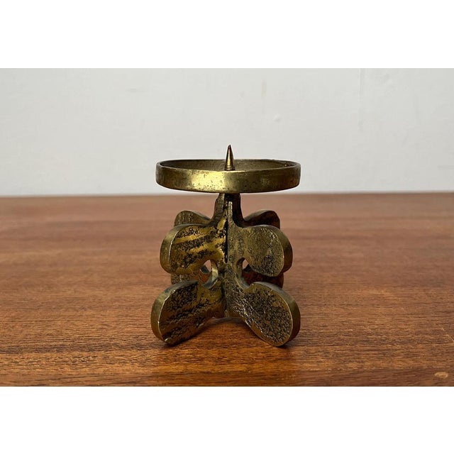 Vintage Brutalist Bronze Candleholder from Gallo, 1970s For Sale - Image 5 of 15
