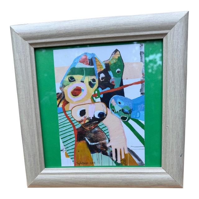 2019 Abstract Print by Modern Danish Artist Leif Sylvester as Signed “Sylvester 2019” For Sale