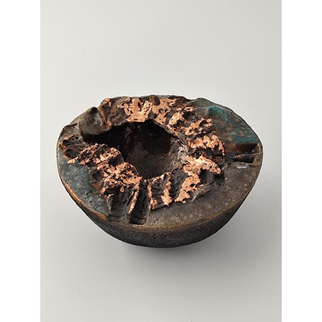 Ceramic Vintage Studio Ceramic Tealight Holder by Maria Hadamcsik, 1960s For Sale - Image 7 of 7
