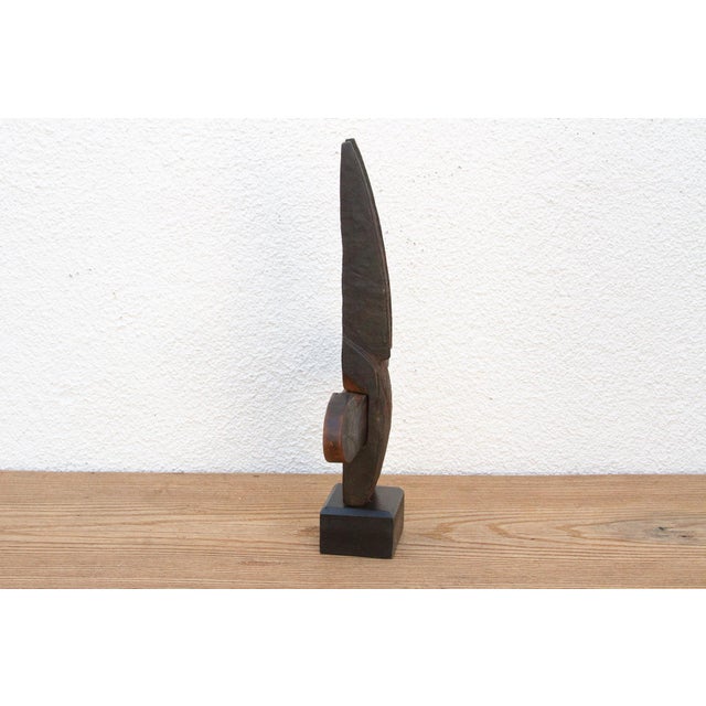 19th Century Antique Dogon Door Lock With Celestial Horns For Sale - Image 5 of 8