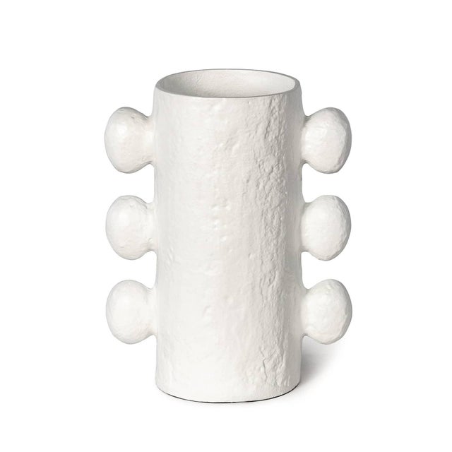 Regina Andrew Sanya Metal Vase Small, White For Sale In Detroit - Image 6 of 6