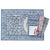 Indian Anna Blue Placemats - a Pair For Sale - Image 3 of 6