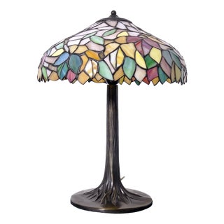 Tiffany-Style Table Lamp, Italy, 1990s For Sale