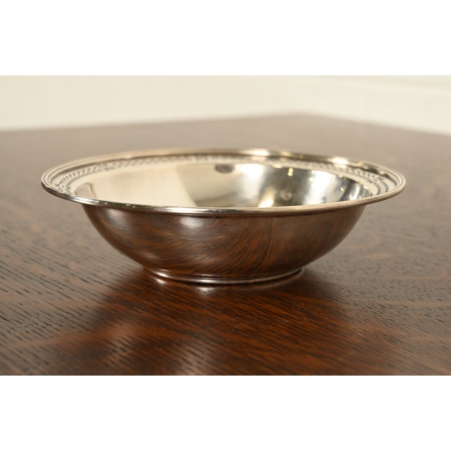Early 20th Century Tiffany & Co. Antique Sterling Silver Pierced Rim Bowl For Sale - Image 5 of 14