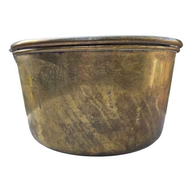 Antique Brass Cauldron, 1890s For Sale