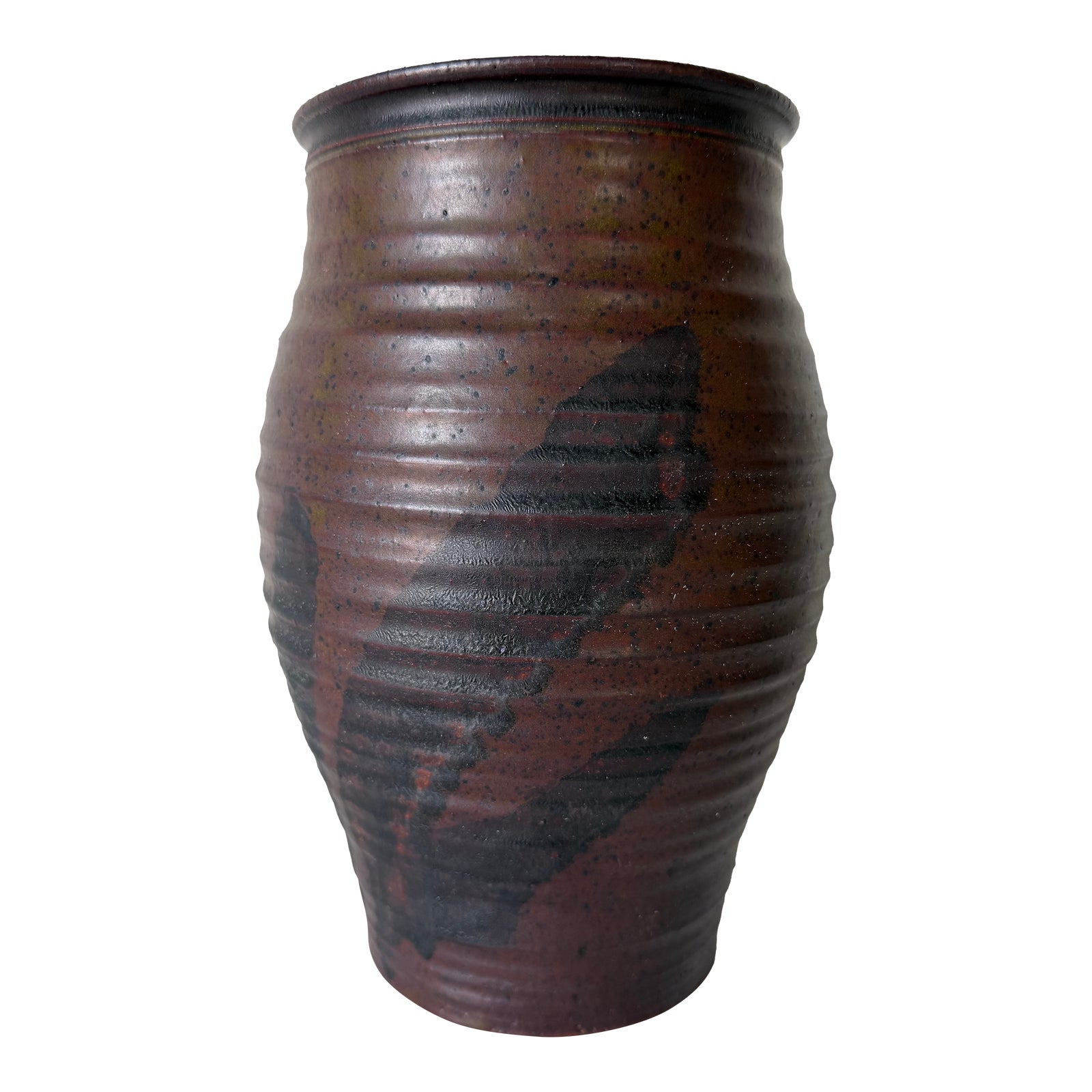 1977 Vintage Organic Studio Pottery Vase – Hand-Thrown Earth Tone ...