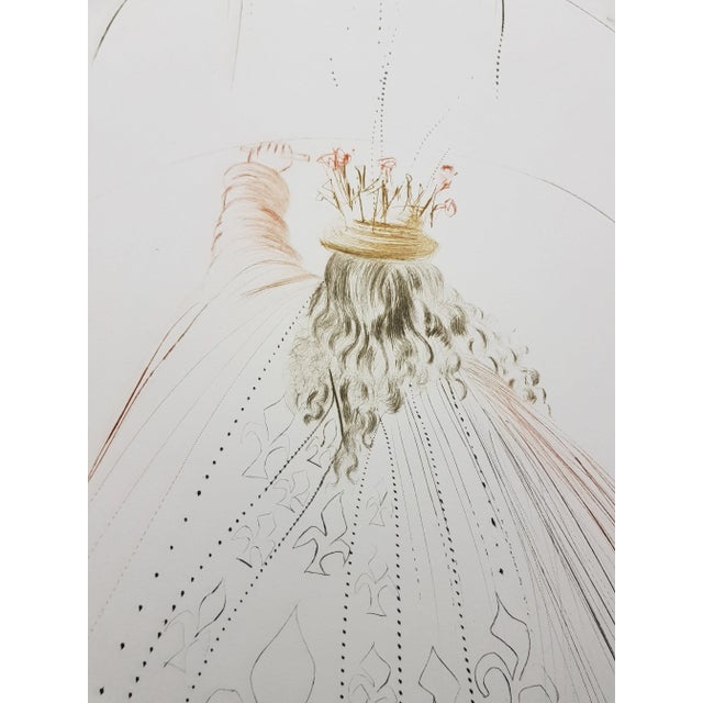 Wood Salvador Dali - The Knights of King Arthur - Original Etching 1970 For Sale - Image 7 of 8