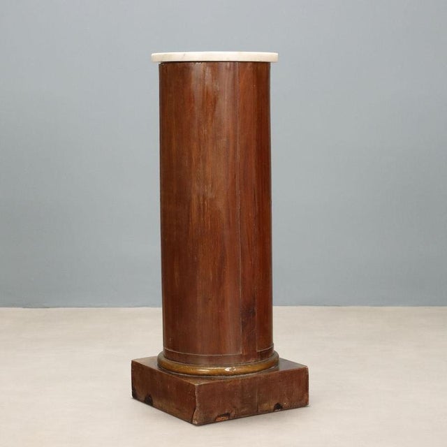 Brown Empire Mahogany Nightstand, Italy, Early 19th Century For Sale - Image 8 of 9