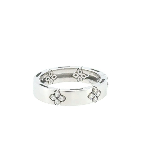 Elevate your fine jewelry collection with this authentic, pre-loved Roberto Coin Love in Verona band. Crafted in luxurious...