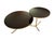 Phase Design Downtown Coffee Table & C-Table Set by Reza Feiz | Smoked Brass & Black Spandrel Glass For Sale In Philadelphia - Image 6 of 12