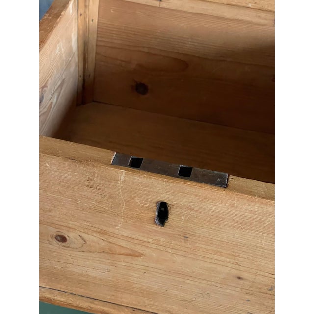 Camel 19th Century English Pine Stool With Storage For Sale - Image 8 of 8