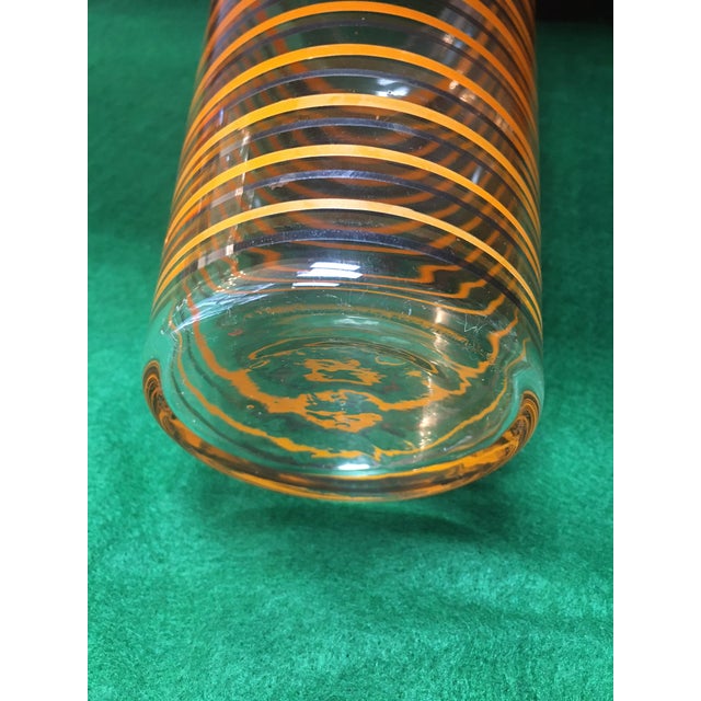 Metal 1930s Art Deco Cobbler Type Cocktail Shaker by Anchor-Hocking in the "Rings" Pattern For Sale - Image 7 of 7