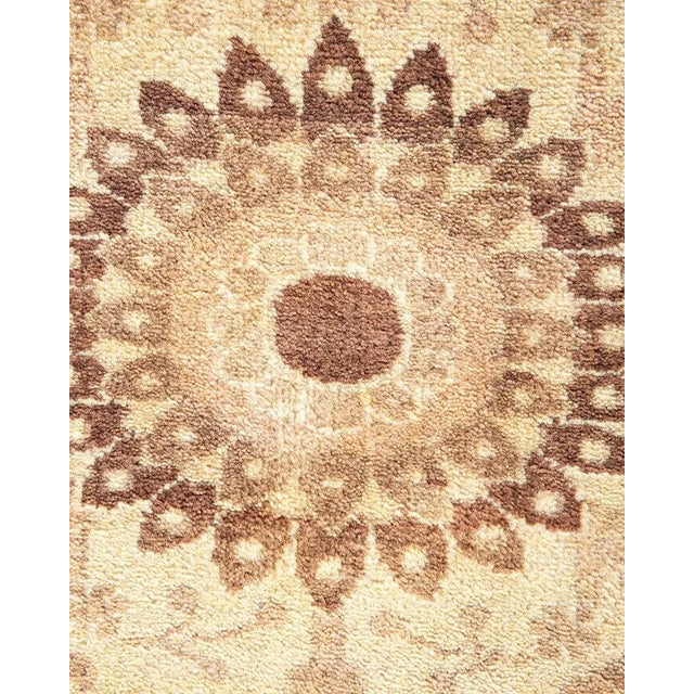 Traditional Mogul Collection Hand-Knotted Area Rug - Brown 8' 4" x 10' 7" For Sale - Image 3 of 9