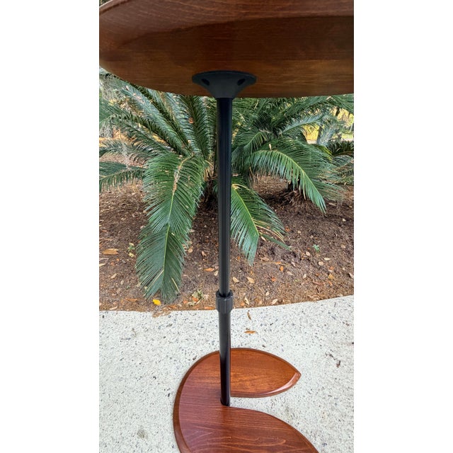 Brown Ekornes Stressless Ellipse Adjustable Side Table For Sale - Image 8 of 8