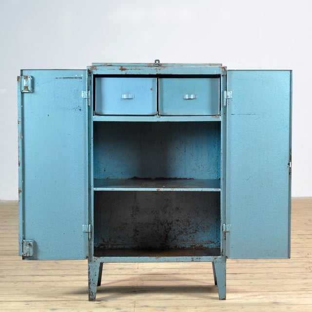 Vintage Industrial Cabinet in Iron, 1970s For Sale - Image 4 of 16