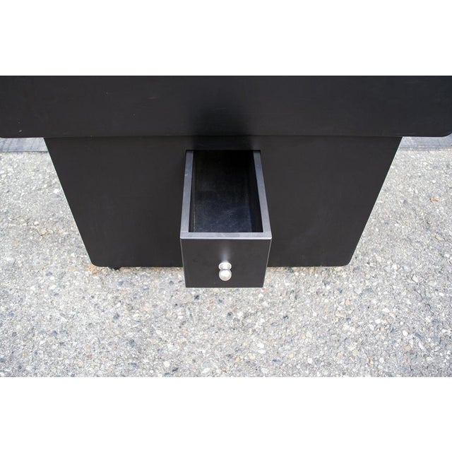 Silver Lacquered Wooden Bar Trolley, 1980s For Sale - Image 8 of 10