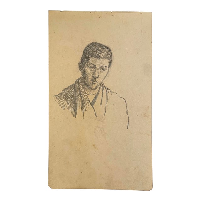 1907 Portrait of a Japanese Man For Sale