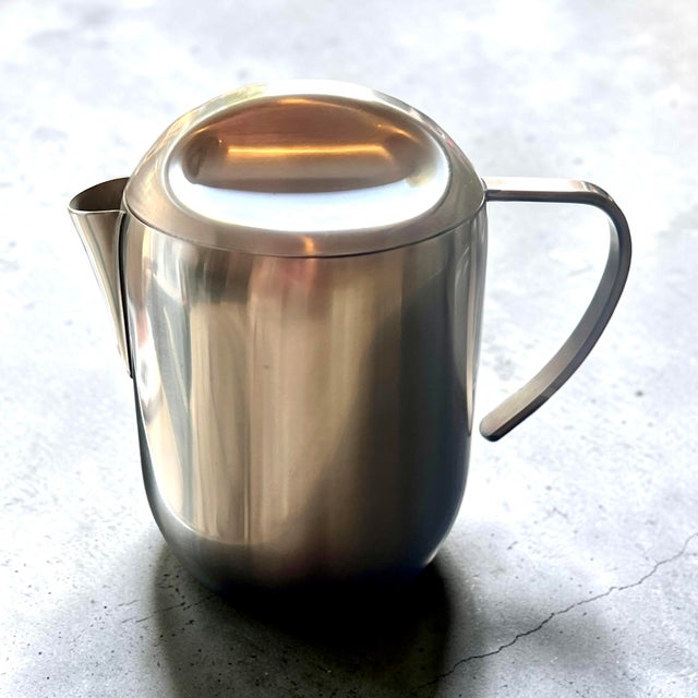 Vintage Coffee & Tea Service in Stainless Steel by Carla Nencioni & Armando Moleri, 1960s For Sale - Image 12 of 18