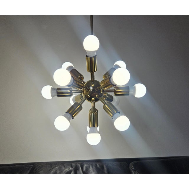 Mid-Century Space Age Sputnik Chandelier, 1970s For Sale - Image 10 of 16