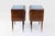 Vintage Italian Night Tables in Wood and Art Glass, 1950s, Set of 2 For Sale - Image 6 of 9