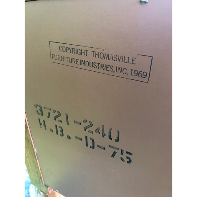 Mid Century Thomasville Rustic Console Table For Sale In Tampa - Image 6 of 11