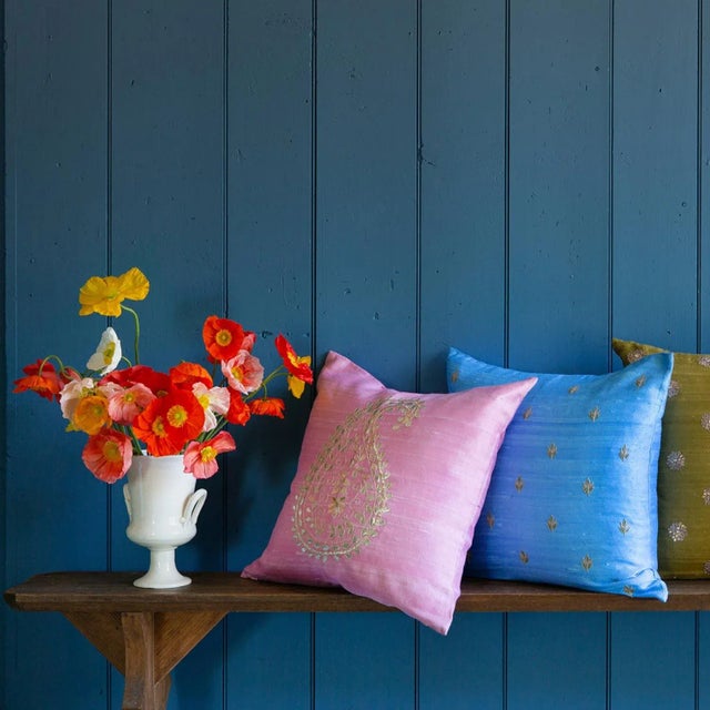 Featuring a single paisley motif set against an elegant pink backdrop, our Mysore Paisley pillow covers are as classically...