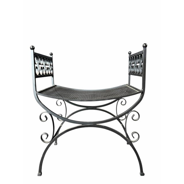 For sale is this very nice well made solid metal bench. The bench was made around 1960-1970.