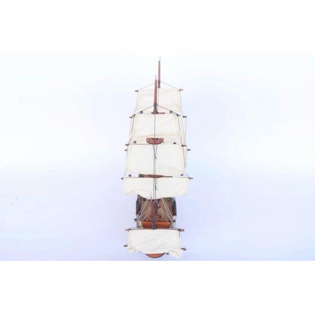 Wood Handcrafted "Ingermanland" Ship Model – Exquisite 18th Century Maritime Replica For Sale - Image 7 of 9