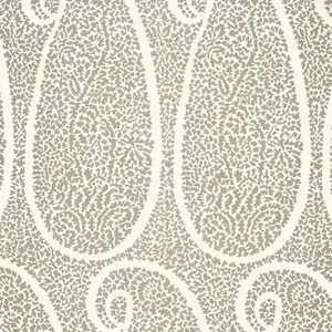 Schumacher Ambala Paisley Fabric in Oyster