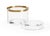 Simple and sophisticated, this clear round jewel box with brass banding is both functional and beautiful. Designed by...