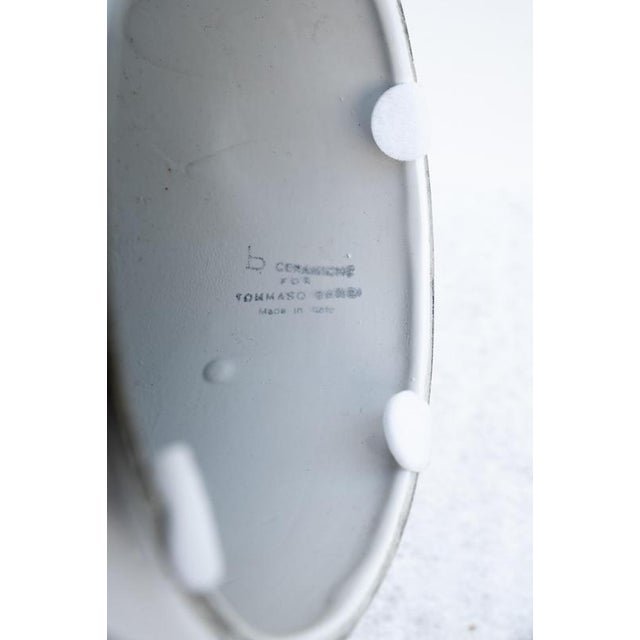 Textile Ceramic Table Lamp by Tommaso Barbi, 1960s For Sale - Image 7 of 8