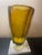Glass Signed Goran Warff for Kosta Boda Sweden 10” Long Faceted Sommerso Vase For Sale - Image 7 of 7