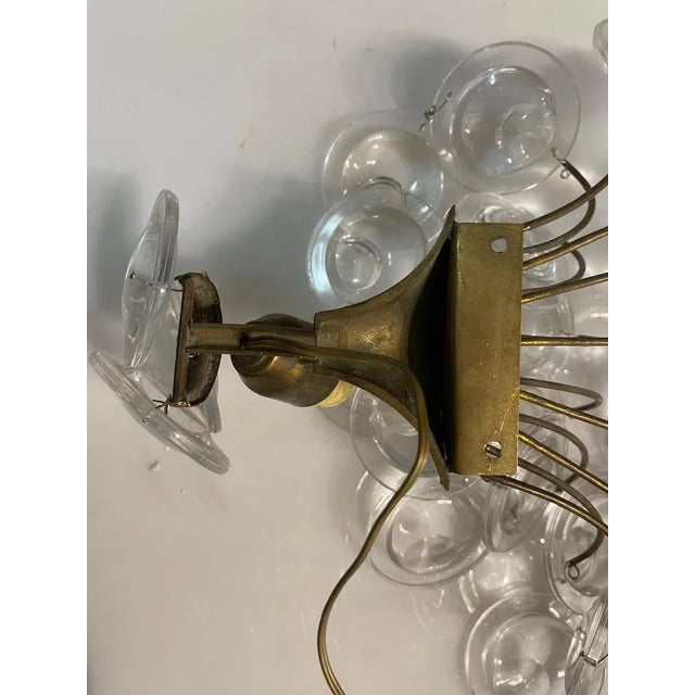 Vintage Glass Disc Sconces, 1960s, Set of 2 For Sale - Image 6 of 12