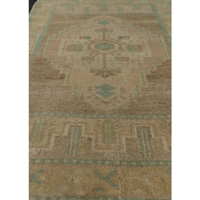 Turkish Turkish Mini Rug Oriental Hand Knotted Vintage Rug 1'10" x 2'10" #21053 For Sale - Image 3 of 8