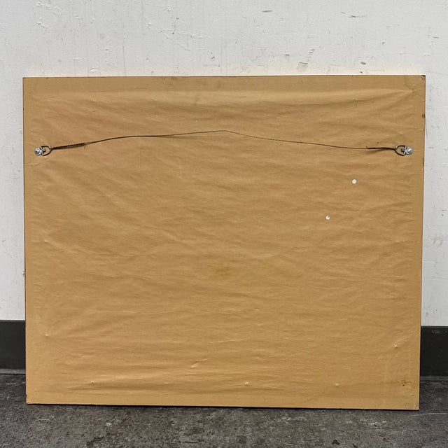 Circa 1998 Gold Framed Venetian Canals Artwork, Signed + Dated For Sale - Image 12 of 12