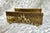 Vintage Gold Tone Filigree Metal Tissue Box For Sale - Image 4 of 7