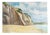 The Cliffs of Dieppe, 20th Century, Oil on Cardboard For Sale