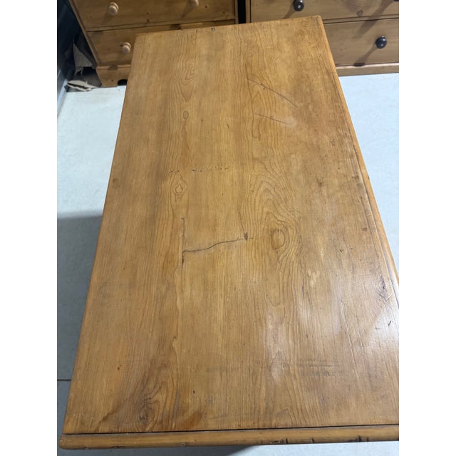 Antique Pine Three Drawers - Chest of Drawers From England For Sale - Image 13 of 18
