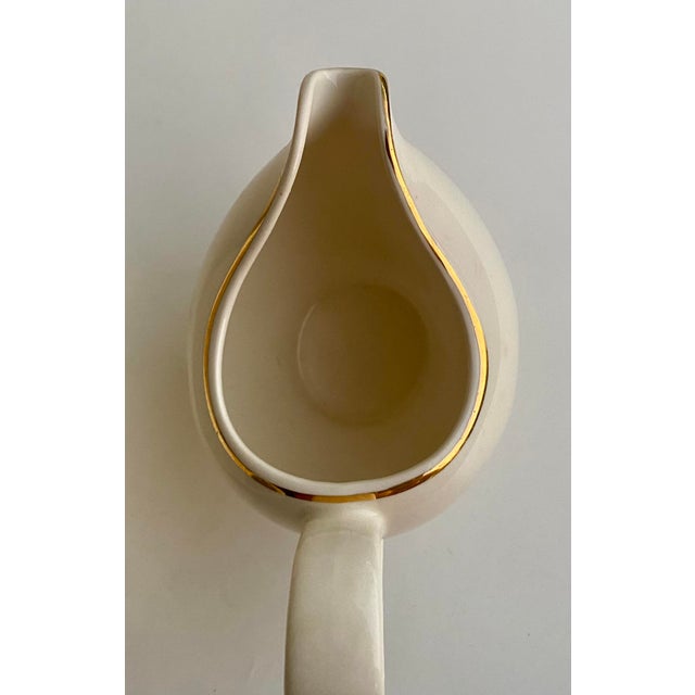 Vintage Rose Porcelain Gravy Boats – Pair– Gold Rim – Cottagecore Floral Serveware For Sale - Image 4 of 8