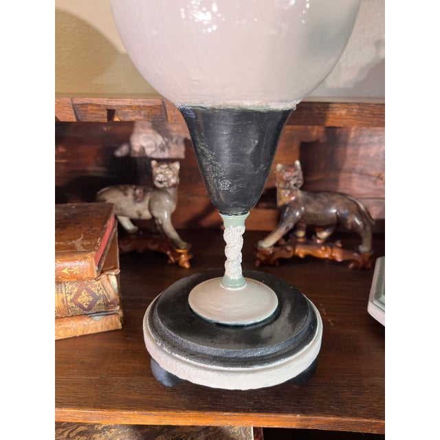 Baroque Curiosity Cabinet "Natural Study" Model With Faux Ostrich Egg & Faux Black Coral For Sale - Image 10 of 12