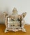 Meticulously carved antique mother of pearl diorama of Ladt Supper. Religious collectible.