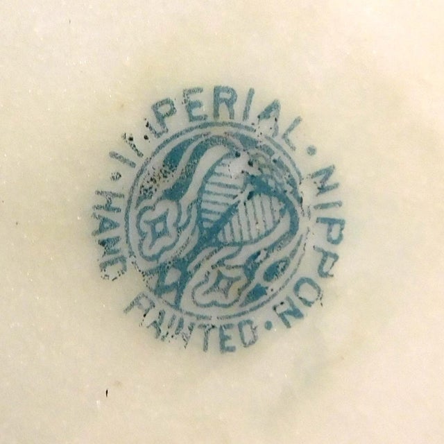 Ceramic 1940s Large Hand Painted and Hand Decorated Vase by Imperial Nippon For Sale - Image 7 of 12