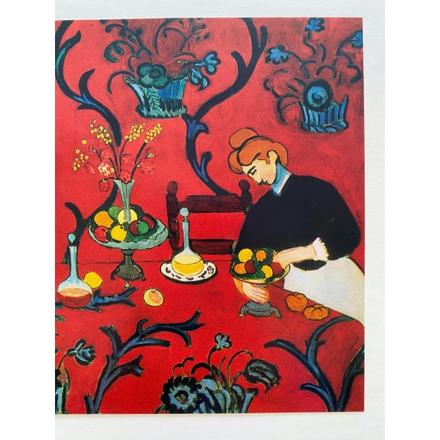 Henri Matisse Henry Matisse Vintage 1981 First Edition Fauvism Lithograph Print " the Dessert : Harmony in Red " 1908 For Sale - Image 4 of 10